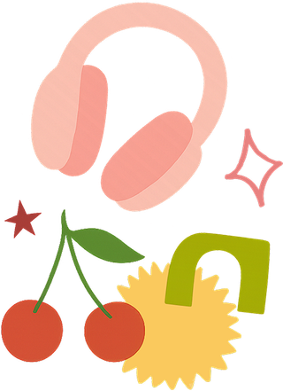 Abstract ecommerce collage illustration